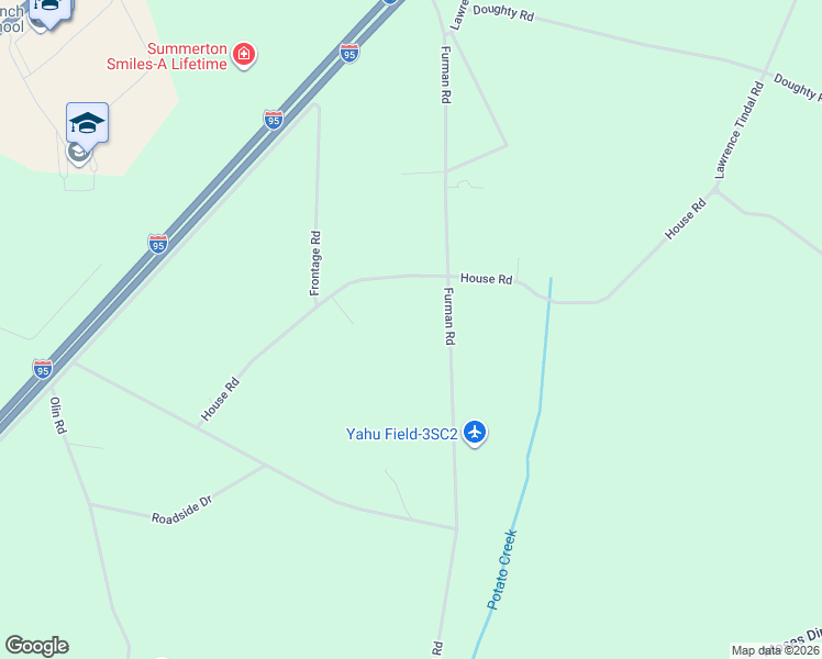map of restaurants, bars, coffee shops, grocery stores, and more near 2342 Furman Road in Summerton