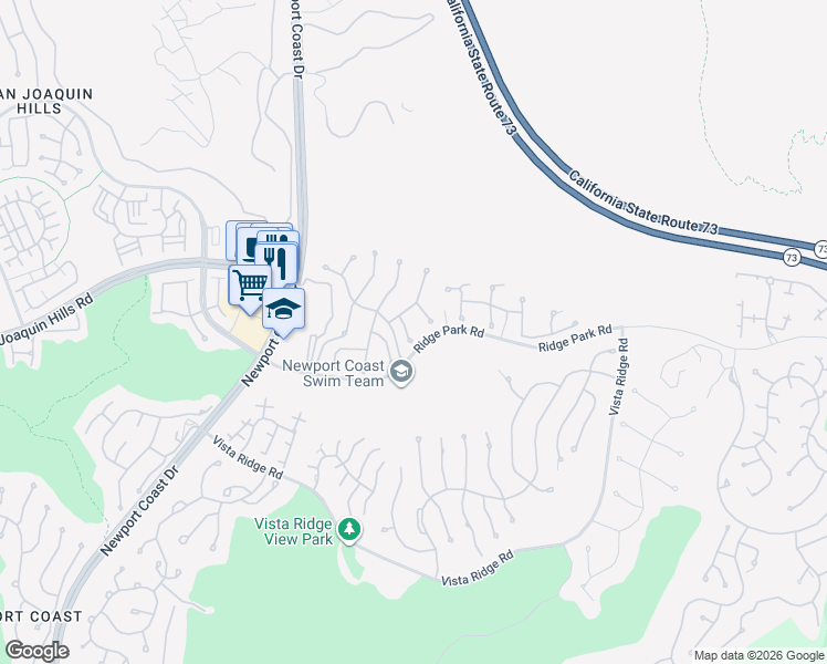 map of restaurants, bars, coffee shops, grocery stores, and more near 9 Agostino in Newport Beach