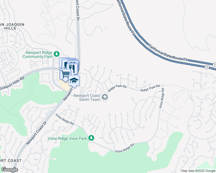 map of restaurants, bars, coffee shops, grocery stores, and more near 9 Agostino in Newport Beach