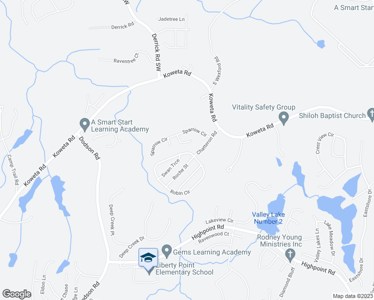 map of restaurants, bars, coffee shops, grocery stores, and more near 4108 Robin Circle in College Park