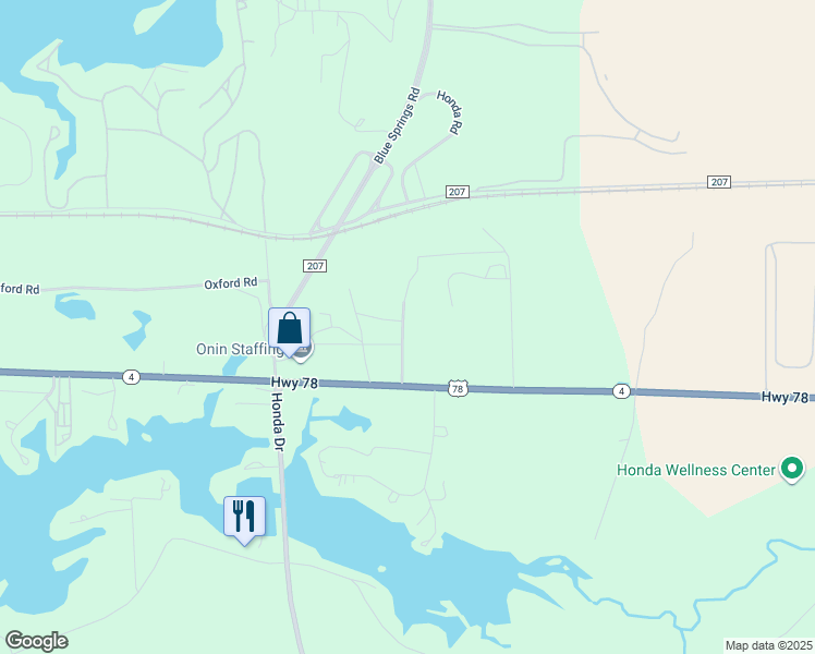 map of restaurants, bars, coffee shops, grocery stores, and more near 54 Marina Drive in Lincoln