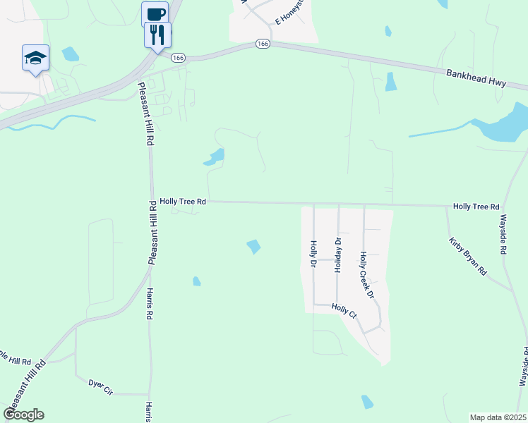 map of restaurants, bars, coffee shops, grocery stores, and more near 211 Holly Tree Road in Carrollton