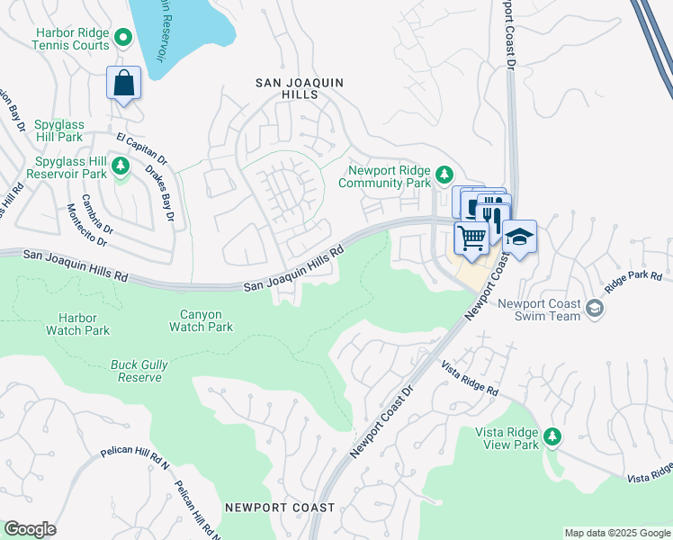 map of restaurants, bars, coffee shops, grocery stores, and more near 22 Chandon in Newport Beach