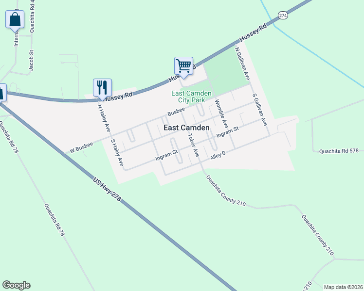 map of restaurants, bars, coffee shops, grocery stores, and more near 118 Tabor Street in East Camden