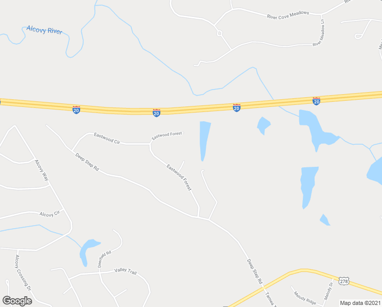 map of restaurants, bars, coffee shops, grocery stores, and more near 50 Eastwood Terrace in Covington