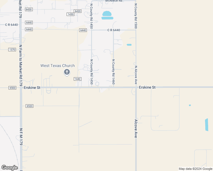 map of restaurants, bars, coffee shops, grocery stores, and more near 8112 County Road 6500 in Lubbock