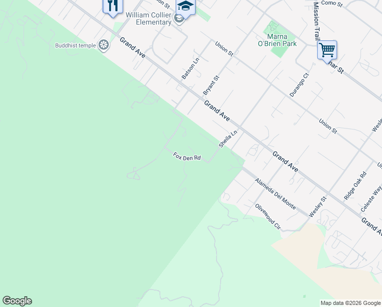 map of restaurants, bars, coffee shops, grocery stores, and more near 20536 Black Walnut Court in Wildomar