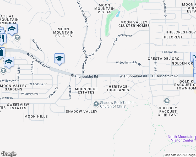 map of restaurants, bars, coffee shops, grocery stores, and more near 13231 North 7th Drive in Phoenix