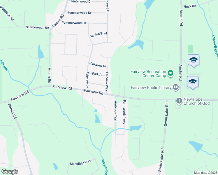 map of restaurants, bars, coffee shops, grocery stores, and more near 105 Fairview Way in Stockbridge