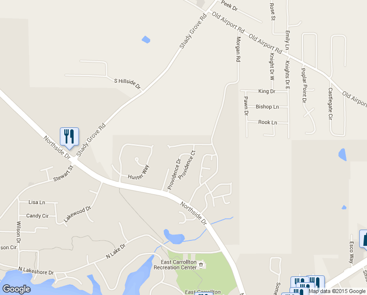 map of restaurants, bars, coffee shops, grocery stores, and more near 209 Turtle Pointe Drive in Carrollton