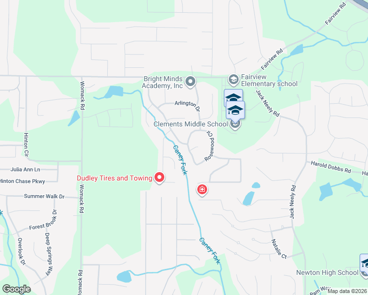 map of restaurants, bars, coffee shops, grocery stores, and more near 310 Camerons Way in Covington