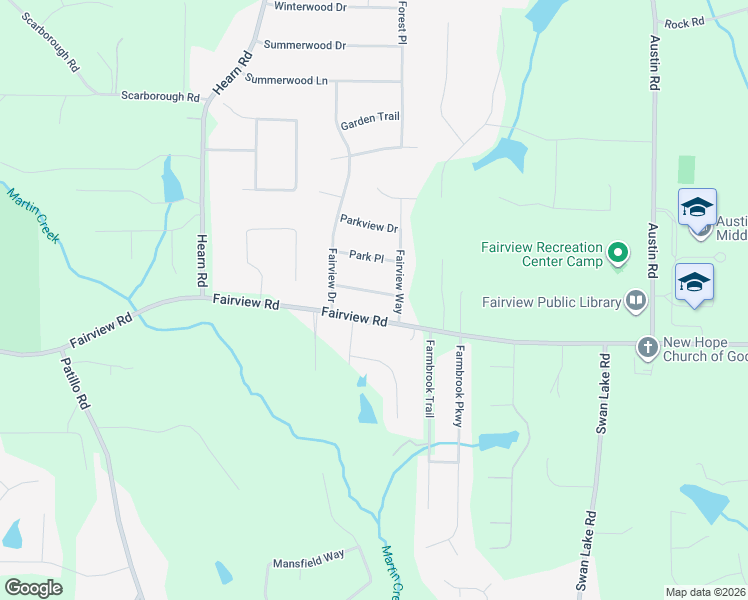 map of restaurants, bars, coffee shops, grocery stores, and more near 107 Fairview Place in Stockbridge