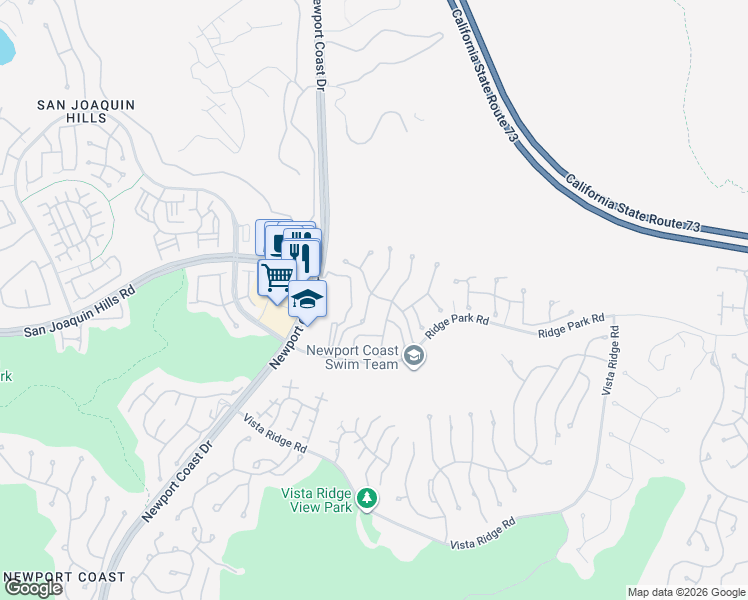 map of restaurants, bars, coffee shops, grocery stores, and more near 32 Marisol in Newport Beach