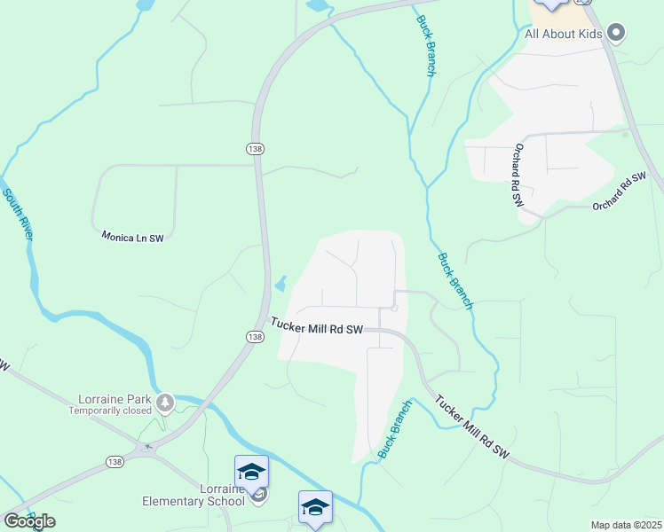 map of restaurants, bars, coffee shops, grocery stores, and more near 2628 Hollow Pine in Conyers
