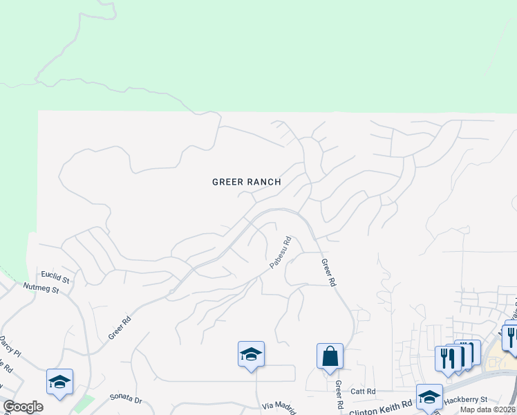 map of restaurants, bars, coffee shops, grocery stores, and more near 26751 Chamomile Street in Murrieta