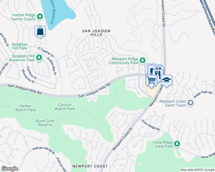 map of restaurants, bars, coffee shops, grocery stores, and more near 2 Chandon in Newport Beach