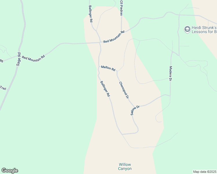 map of restaurants, bars, coffee shops, grocery stores, and more near Ballinger Road in Sage