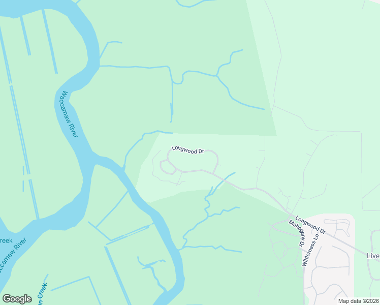 map of restaurants, bars, coffee shops, grocery stores, and more near 6400 Longwood Drive in Murrells Inlet