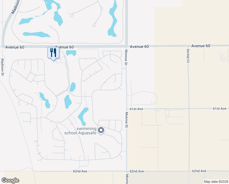 map of restaurants, bars, coffee shops, grocery stores, and more near 81905 Sun Cactus Lane in La Quinta