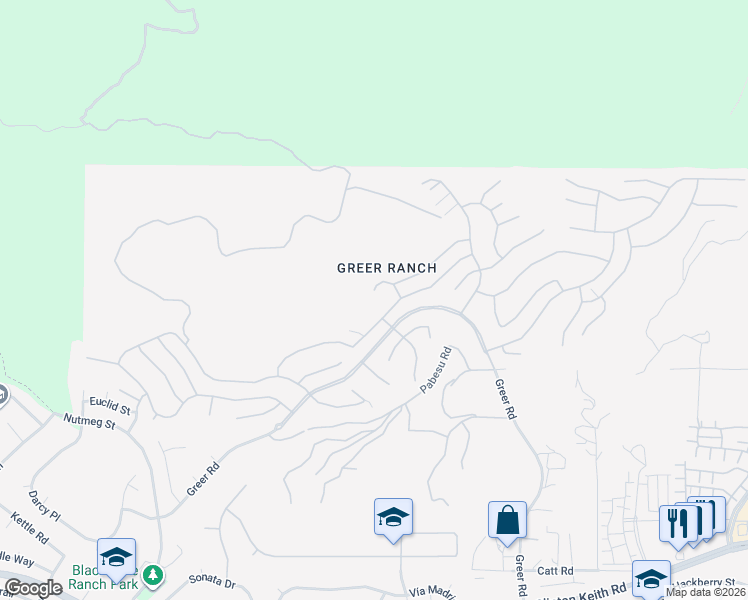 map of restaurants, bars, coffee shops, grocery stores, and more near 26732 Golden Cup Court in Murrieta