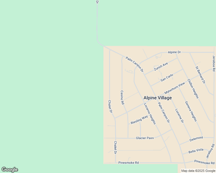 map of restaurants, bars, coffee shops, grocery stores, and more near 60661 Chalet Drive in Mountain Center