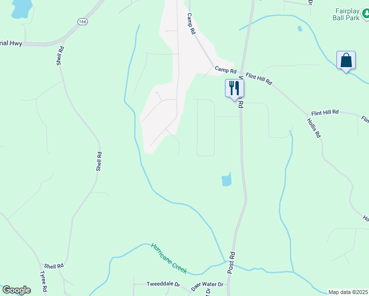 map of restaurants, bars, coffee shops, grocery stores, and more near 8842 Hectare Road in Winston