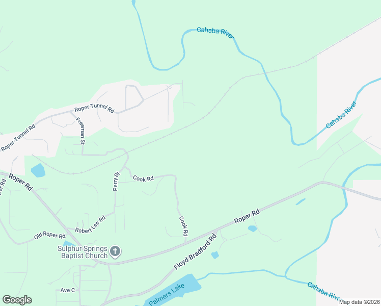 map of restaurants, bars, coffee shops, grocery stores, and more near 7630 Cook Road in Trussville