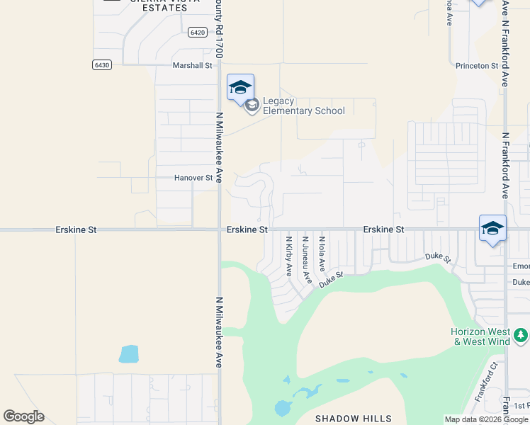 map of restaurants, bars, coffee shops, grocery stores, and more near Windsor Court in Lubbock