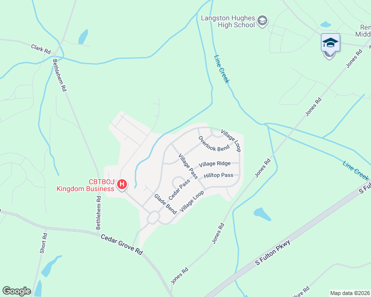 map of restaurants, bars, coffee shops, grocery stores, and more near 5497 Babbling View in Fairburn