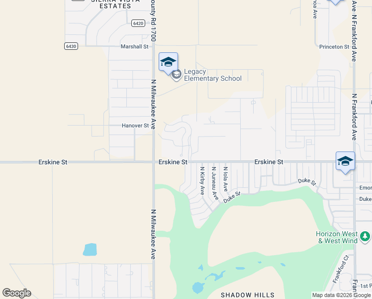 map of restaurants, bars, coffee shops, grocery stores, and more near Windsor Court in Lubbock