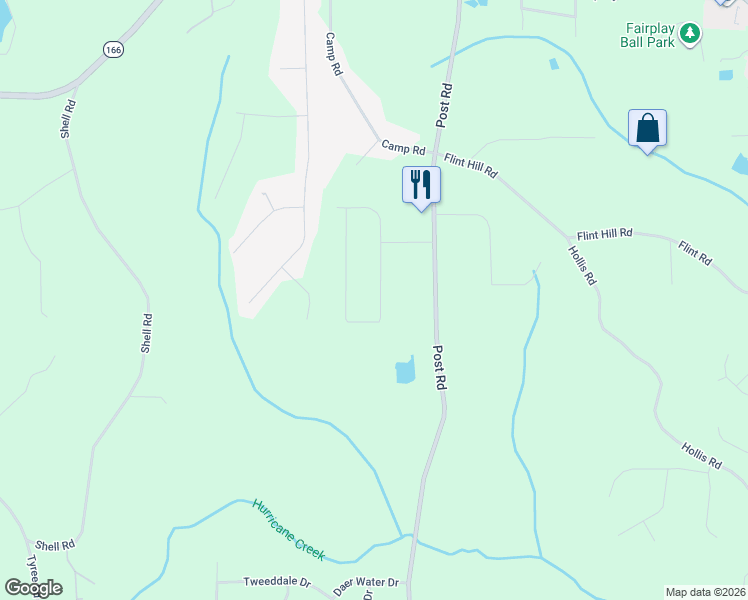 map of restaurants, bars, coffee shops, grocery stores, and more near 7258 Hummingbird Lane in Winston