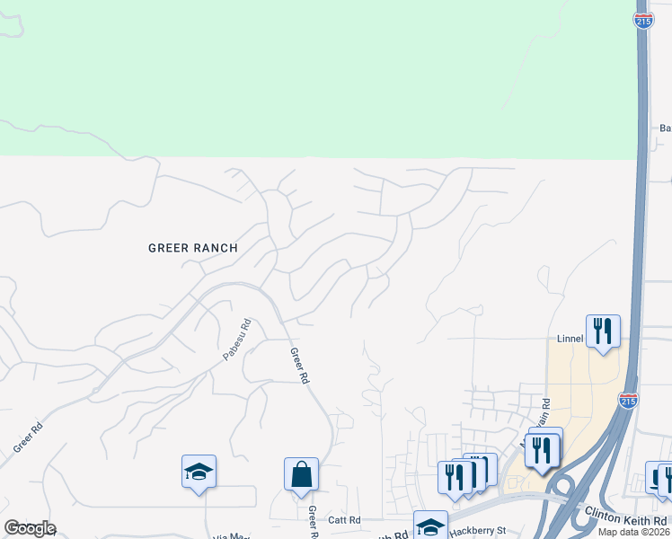 map of restaurants, bars, coffee shops, grocery stores, and more near 27158 Tube Rose Street in Murrieta