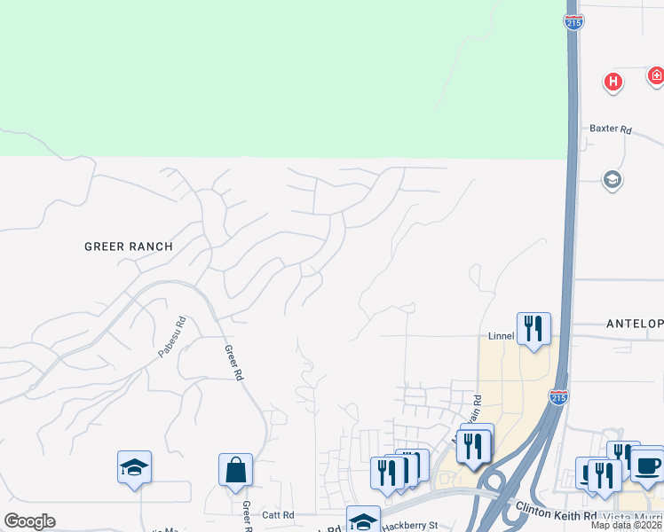 map of restaurants, bars, coffee shops, grocery stores, and more near 35488 Sumac Avenue in Murrieta