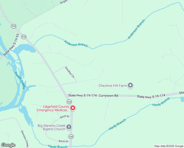 map of restaurants, bars, coffee shops, grocery stores, and more near 116 Smoke Ridge Drive in North Augusta