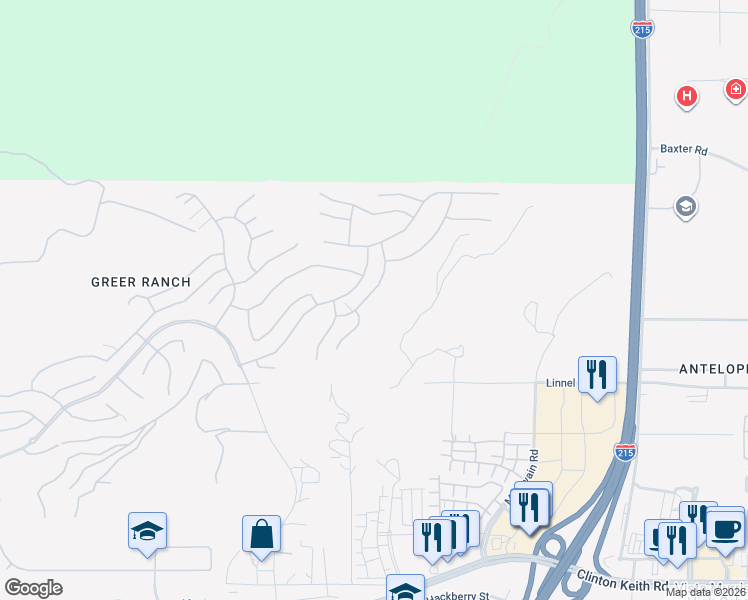 map of restaurants, bars, coffee shops, grocery stores, and more near 35476 Sumac Avenue in Murrieta