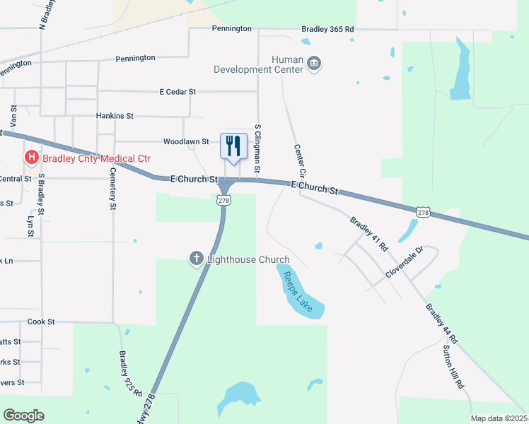 map of restaurants, bars, coffee shops, grocery stores, and more near 501 Reep Road in Warren