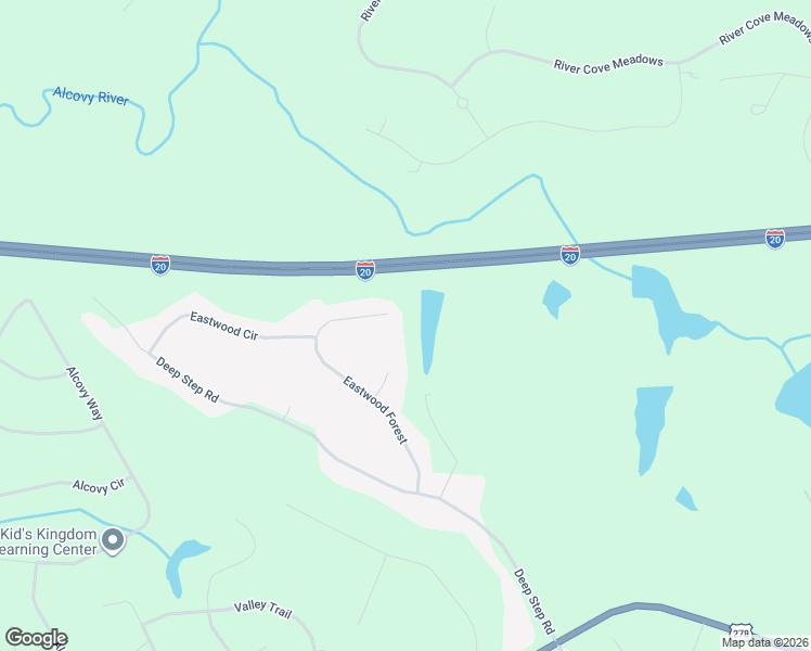 map of restaurants, bars, coffee shops, grocery stores, and more near 50 Eastwood Terrace in Covington