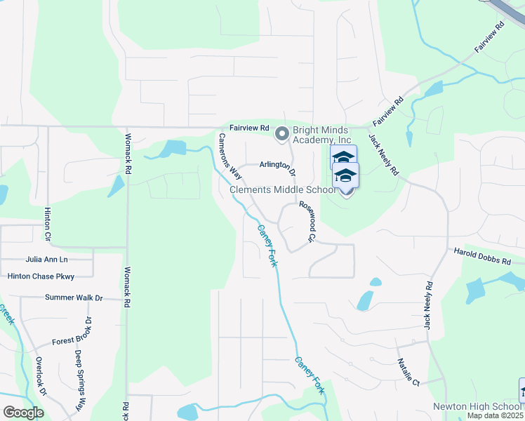 map of restaurants, bars, coffee shops, grocery stores, and more near 245 Camerons Way in Covington