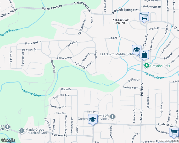 map of restaurants, bars, coffee shops, grocery stores, and more near 804 Old Trail Road in Birmingham