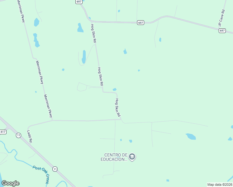 map of restaurants, bars, coffee shops, grocery stores, and more near Hog Skin Road in Sherman