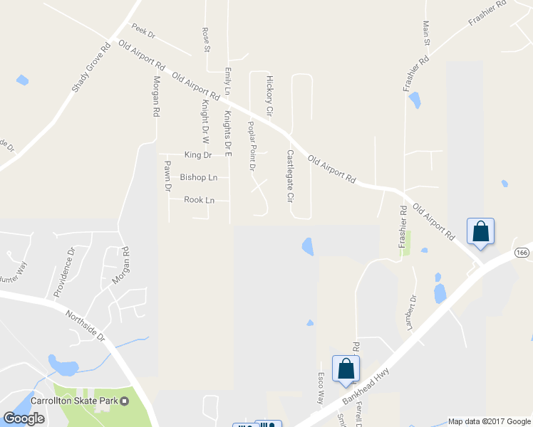 map of restaurants, bars, coffee shops, grocery stores, and more near 162 Poplar Pointe Drive in Carrollton