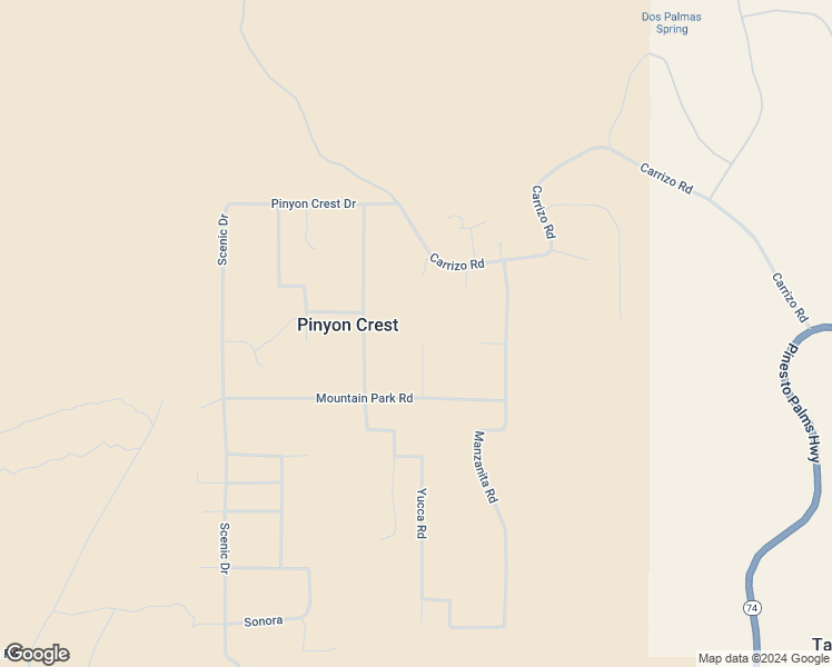map of restaurants, bars, coffee shops, grocery stores, and more near Sun Terrace in Riverside County