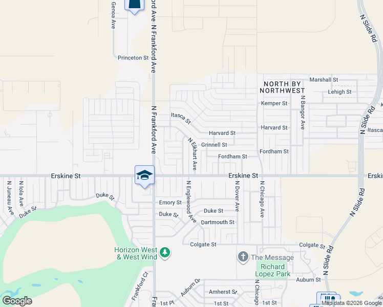 map of restaurants, bars, coffee shops, grocery stores, and more near 802 North Englewood Avenue in Lubbock