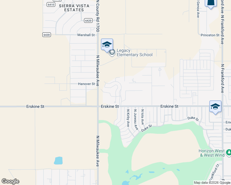 map of restaurants, bars, coffee shops, grocery stores, and more near Windsor Court in Lubbock