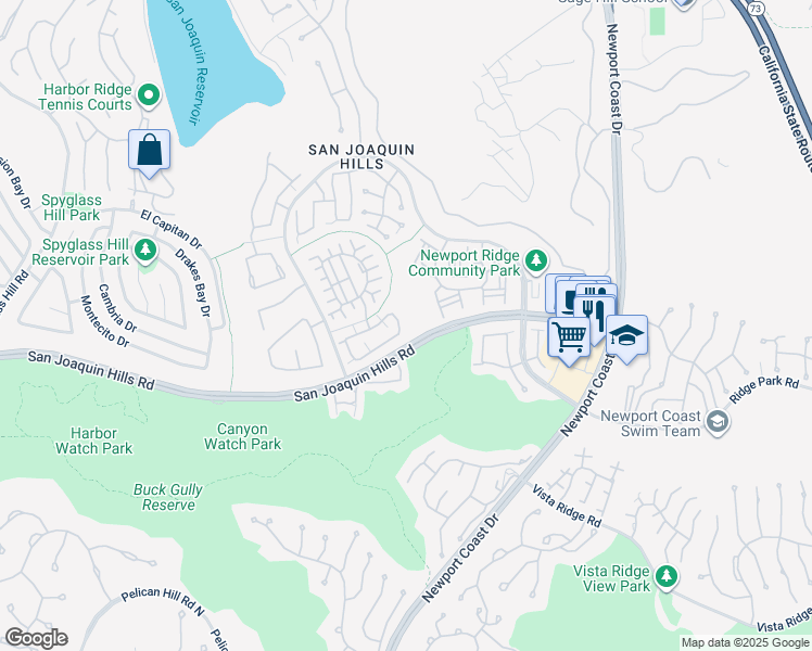 map of restaurants, bars, coffee shops, grocery stores, and more near 37 Bretagne in Newport Beach
