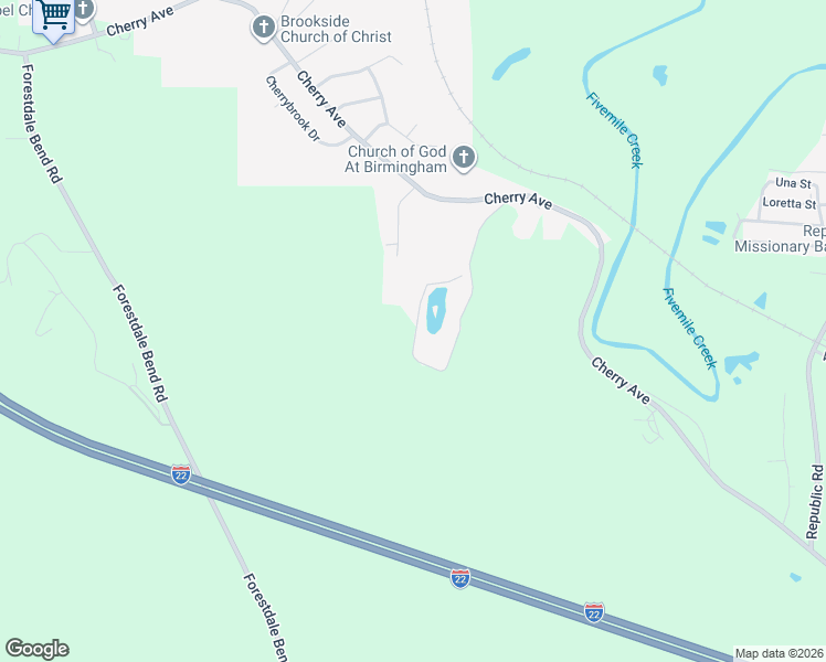 map of restaurants, bars, coffee shops, grocery stores, and more near 3401 Wilburn Lake Road in Birmingham