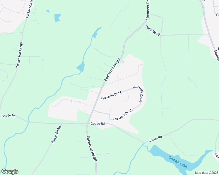 map of restaurants, bars, coffee shops, grocery stores, and more near 3003 Hanover Lane Southeast in Conyers
