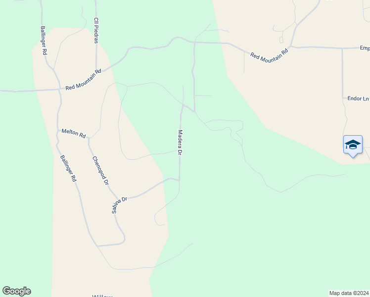 map of restaurants, bars, coffee shops, grocery stores, and more near Madera Street in Hemet