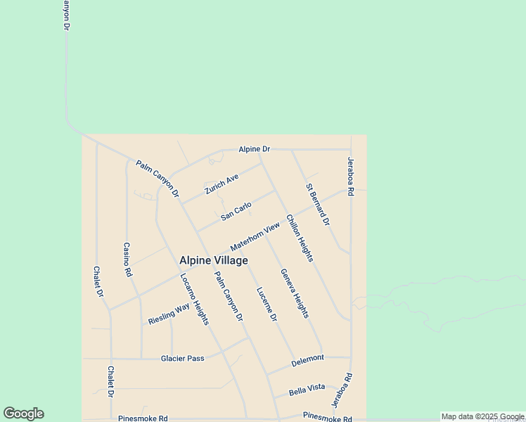 map of restaurants, bars, coffee shops, grocery stores, and more near 68495 San Carlo in Mountain Center