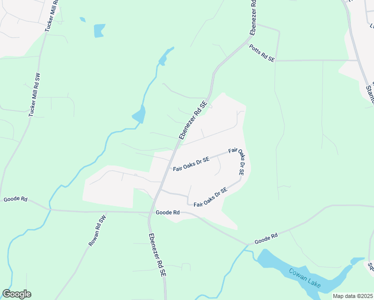 map of restaurants, bars, coffee shops, grocery stores, and more near 3003 Hanover Lane Southeast in Conyers